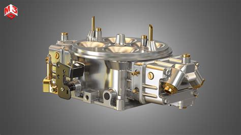 Holley Dominator Carburetor 3D model | CGTrader