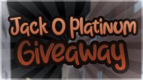 YBA Jack O Platinum Giveaway YouTube