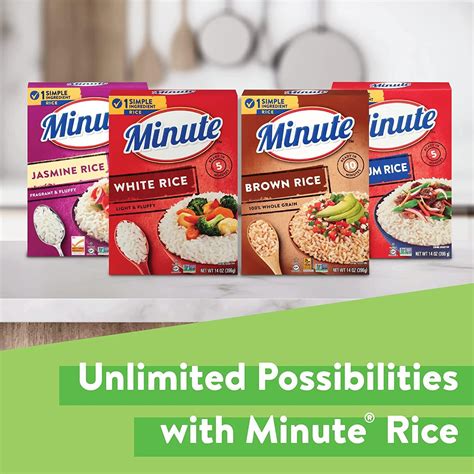 Minute White Rice Ounce Box Instant Rice For Quick Dinner Meals