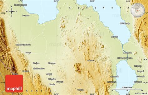 Physical Map of Mangochi