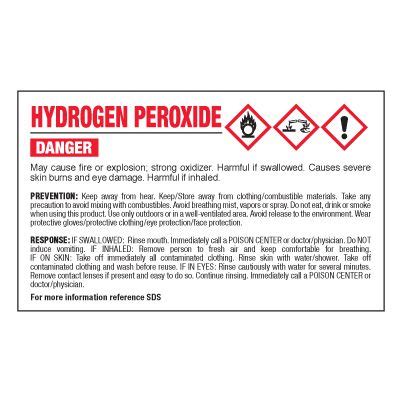 Hydrogen Peroxide Ghs Label