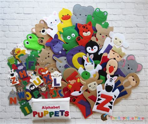 Alphabet Puppet Set Products Swak Embroidery