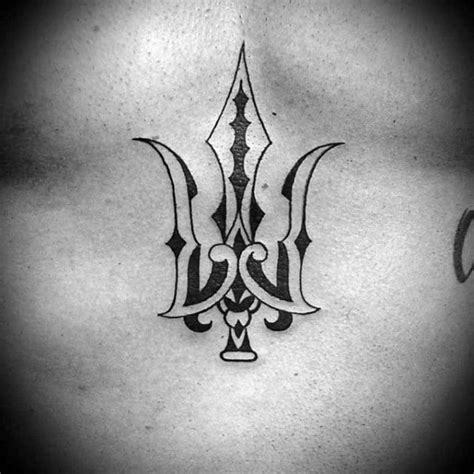 40 Trident Tattoo Designs For Men - Neptune Ink Ideas