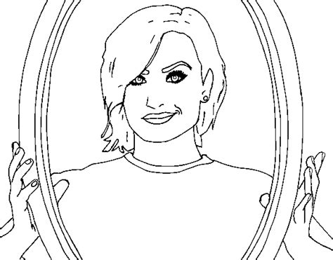 Desenho De Demi Lovato Popstar Para Colorir Colorir