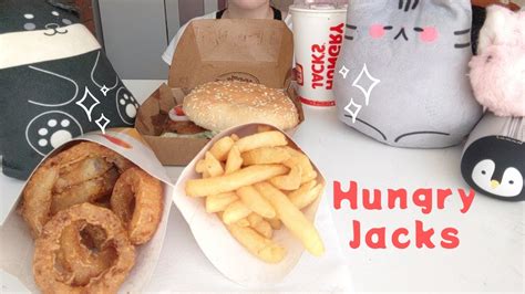 Mukbang HungryJacks Whopper Chips Onion Rings ASMR YouTube