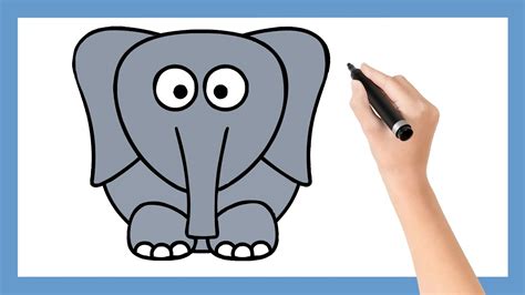 Comment Dessiner Un éléphant Facile Youtube