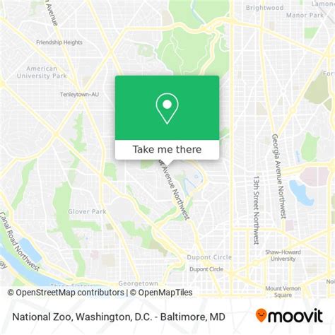 How to get to National Zoo in Washington by bus or metro?