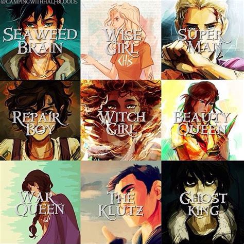 The Seven Demigods Of The Great Prophecy And Nico And Reyna Percy Jackson Books Percy Jackson