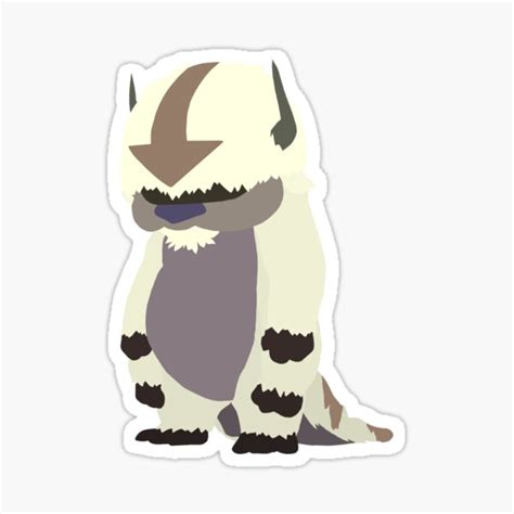 Standing Appa Avatar The Last Airbender Sticker By Makieroon Redbubble