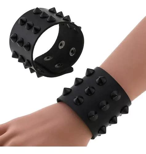 Pulsera Brazalete Puas Peque As Rock G Tico Tachas Punk Cuotas Sin