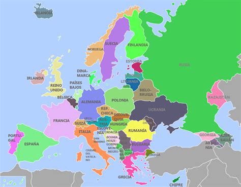 Mapa De Europa Con Sus Paises Y Capitales Mapa De Europa Images