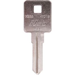 Kaba Ilco X285 HYD18 Harley Davidson Brass Nickel Plated Key Blank