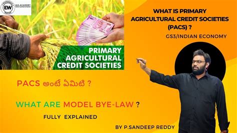 Primary Agricultural Credit Societies Pacs Model Bye Laws Regulation