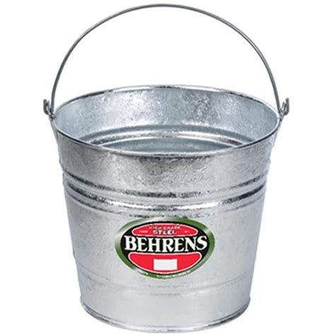 Behrens Qt Galvanized Hot Dipped Water Pail Walmart