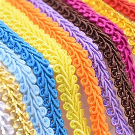 5 Meter Kant Trim Gevlochten Duizendpoot Kant Lint Diy Craft Goud