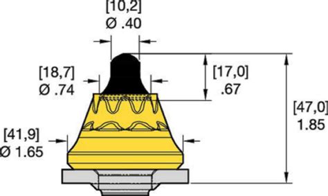 Smooth Retainer For Any Bore • Cap Tip For Abrasive Conditions