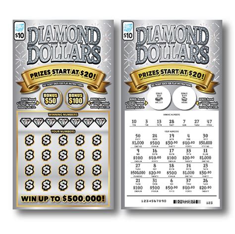 IL Lottery Diamond Dollars Scratch Off (Game #7519)