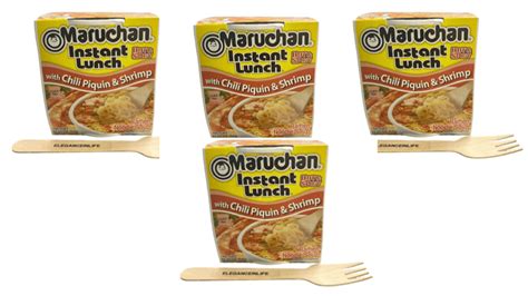 Maruchan Instant Hot Spicy Lunch Chili Piquin Shrimp Oz Each One Eleganceinlife Fork