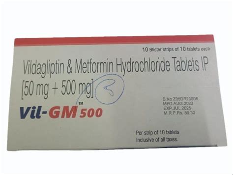 Vildagliptin Metformin Hydrochloride Tablet At ₹ 230 Box Haidarpur New Delhi Id 2853867186630