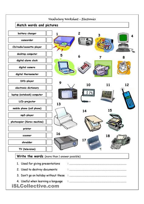 Technology Worksheets Liveworksheets