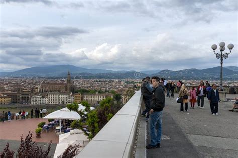 View Of The City Of Florence From The Piazzale Michelangelo Editorial