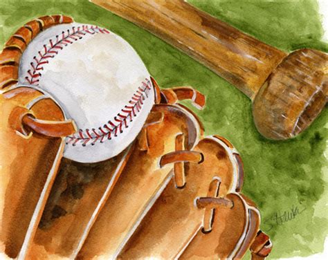 Watercolor Baseball At Explore Collection Of