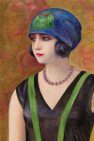 Art Deco Portrait Par Wladyslaw Roguski Sur Artnet