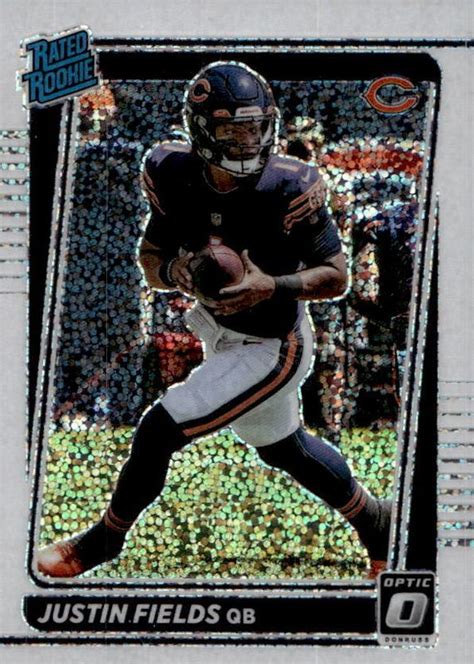 Justin Fields Optic White Sparkle Ssp Price Guide Sports