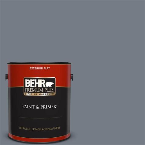 Behr Premium Plus Gal Ppf Deep Shale Flat Exterior Paint