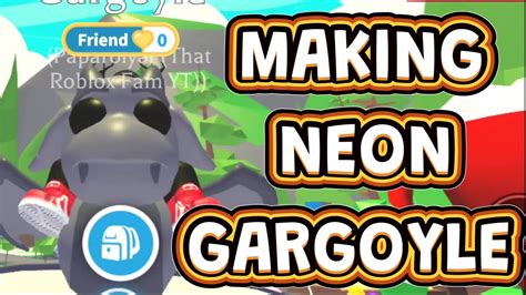 Neon Gargoyle In Adopt Me Urban Egg Pets Adoptme Neonleg Youtube