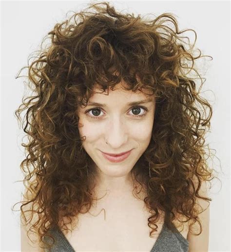 40 Cute Styles Featuring Curly Hair With Bangs Curly Hair Styles