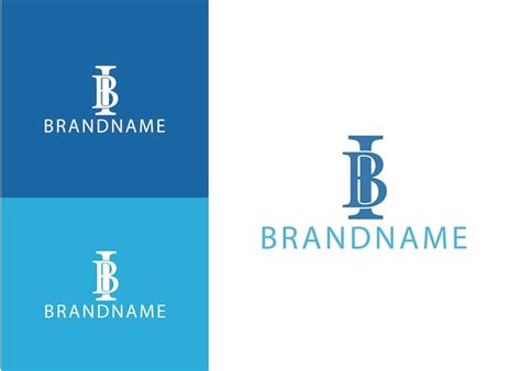 Premium Vector Bi Or Ib Letter Logo Templete