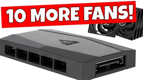 Add Extra PC PWM Fans With Arctic SATA Powered 10 Port Fan Hub YouTube