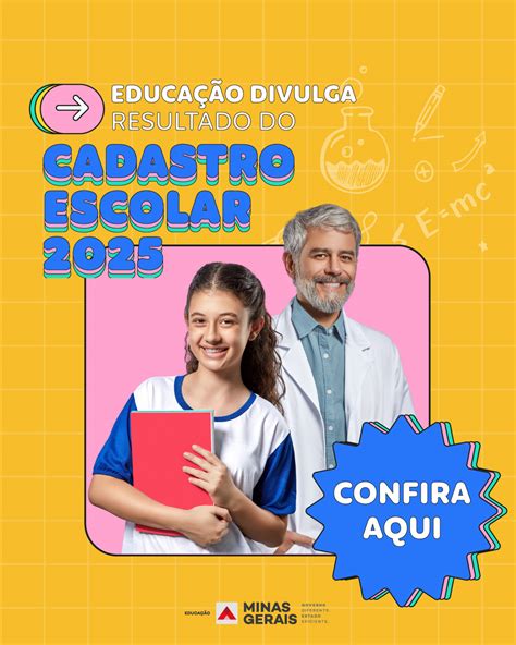 Sucem Cadastro Escolar 2026 Mg - Cadastro Escolar 2025 – SEE / MG