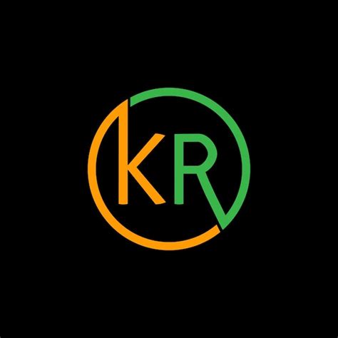 Premium Vector Letter KR Logo Icon Design Template