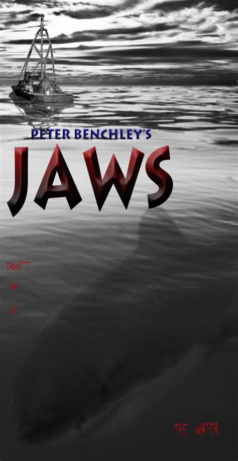 Jaws book cover artwork | Book cover artwork, Great white shark, Jaws movie