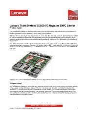 Lenovo Thinksystem Sd V Neptune Dwc Server Course Hero