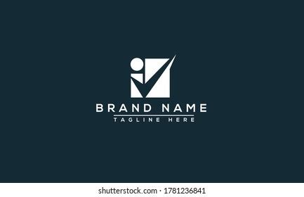 Iv Logo Design Template Vector Graphic Stock Vector (Royalty Free ...