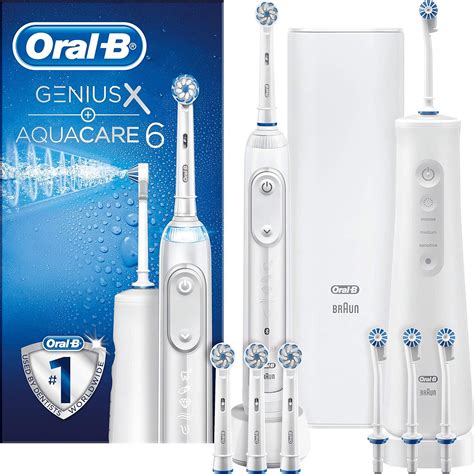 Oral B Aquacare Pro Expert Water Flosser And Genius X Electric