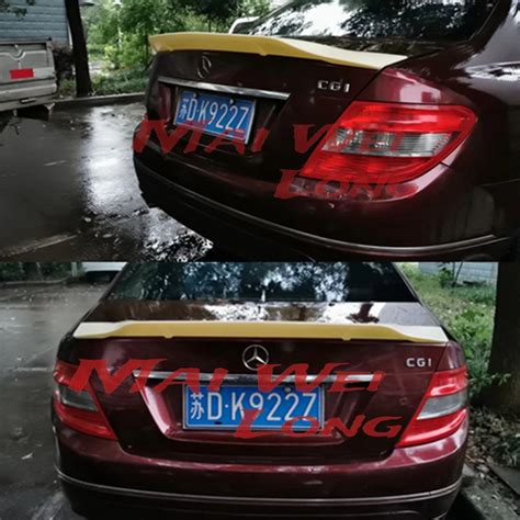 Mercedes W204 Renntech Style Spoiler Carbon Fiber R Style Spoiler For