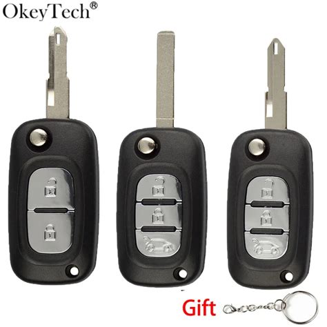 Okeytech Carcasa Plegable Para Llave De Coche Carcasa Con Tapa De