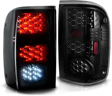 Amazon Rear Left Right LED Tail Light Black Housing Smoke Lens