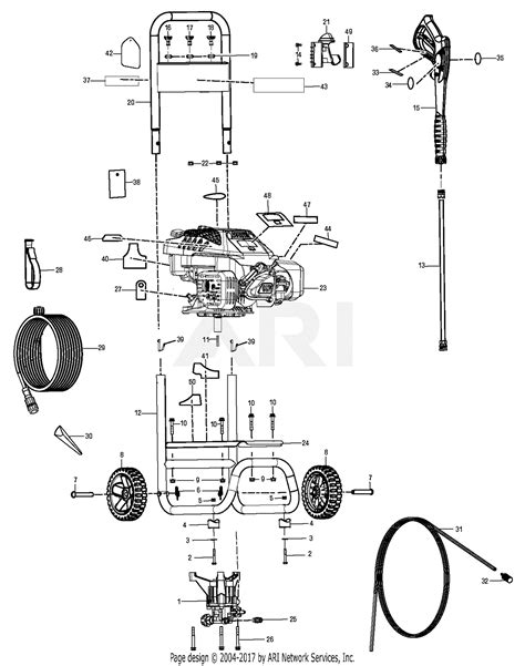 Homelite Ps Powerstroke Pressure Washer Parts Diagram For General