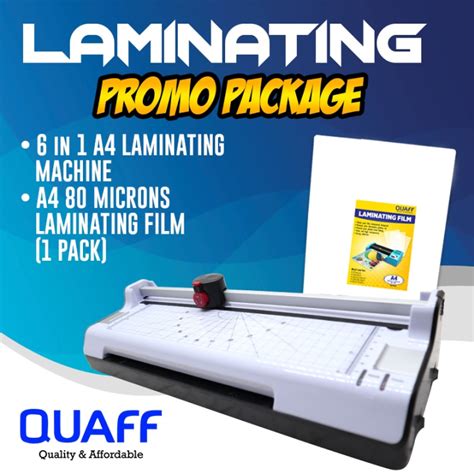 FMP 6in1 Hot Cold Laminator Machine W Rotary Trimmer Corner Rounder Puncher A4 Size Laminating