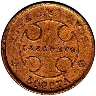 10 Centavos Leprosarium Coinage Colombia Numista