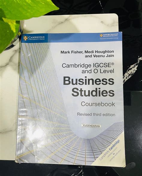 Cambridge Igcse And O Level Business Studies Coursebook 3rd Edition