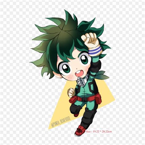 Deku Chibi Izuku Midoriya Chibi Isı Transferi Yaması Kendin Yap El