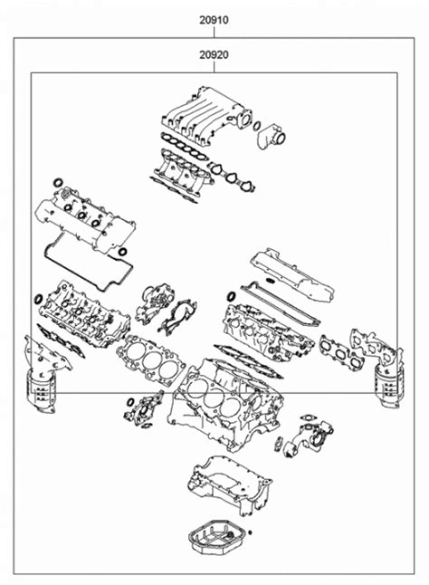 Engine Gasket Kit Hyundai Santa Fe