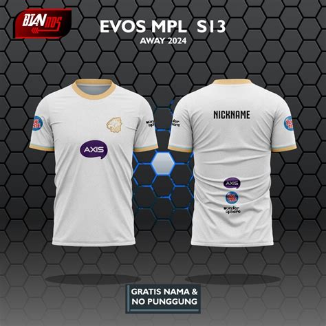 Jual Jersey Game Evos Mpl Season Away Putih Full Printing