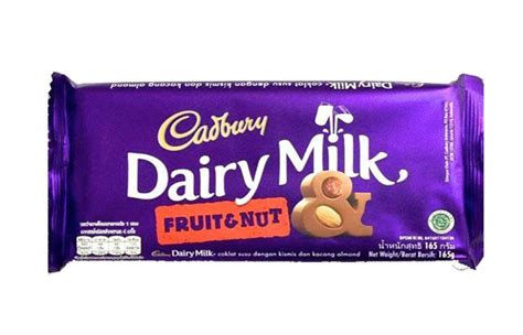 Brown Cadbury Dairy Milk Fruit Nut Chocolate Packaging Type Packet